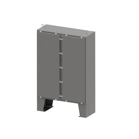 Wiegmann Padlockable Hasp with Clamps Electrical Enclosures, 74 in H, 24 in D, 72 in W, 4X, Stainless Steel SSN4D747224